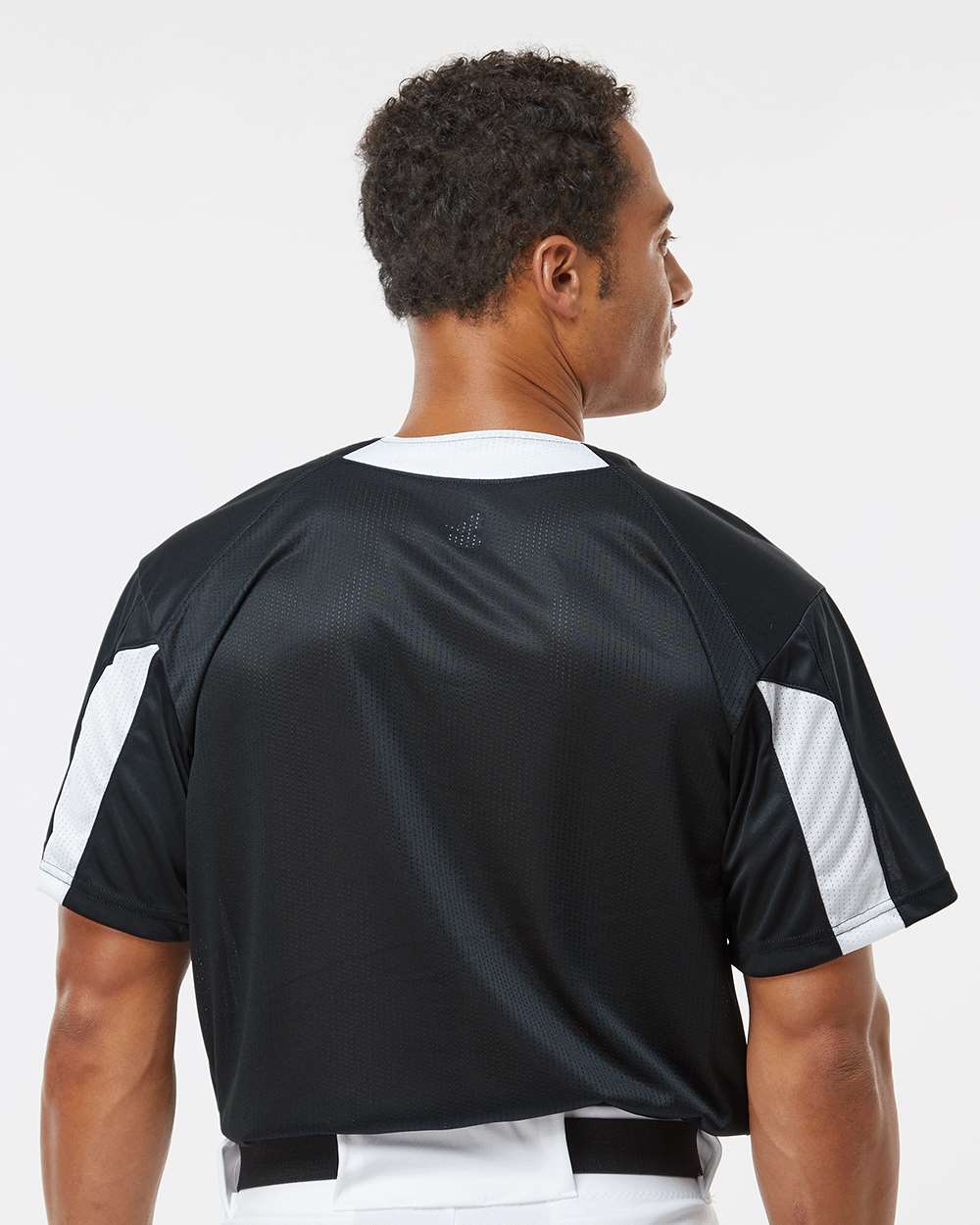 Men's Striker Placket - OnModelBack - B88485502 - Black/ White