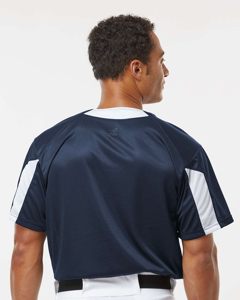Men's Striker Placket - OnModelBack - B88485652 - Navy/ White