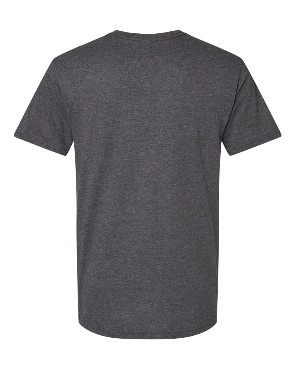 CVC V-Neck Tee - Back - B08427593 - Heather Charcoal