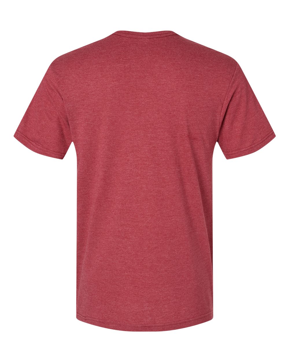 CVC V-Neck Tee - Back - B08427703 - Heather Cardinal