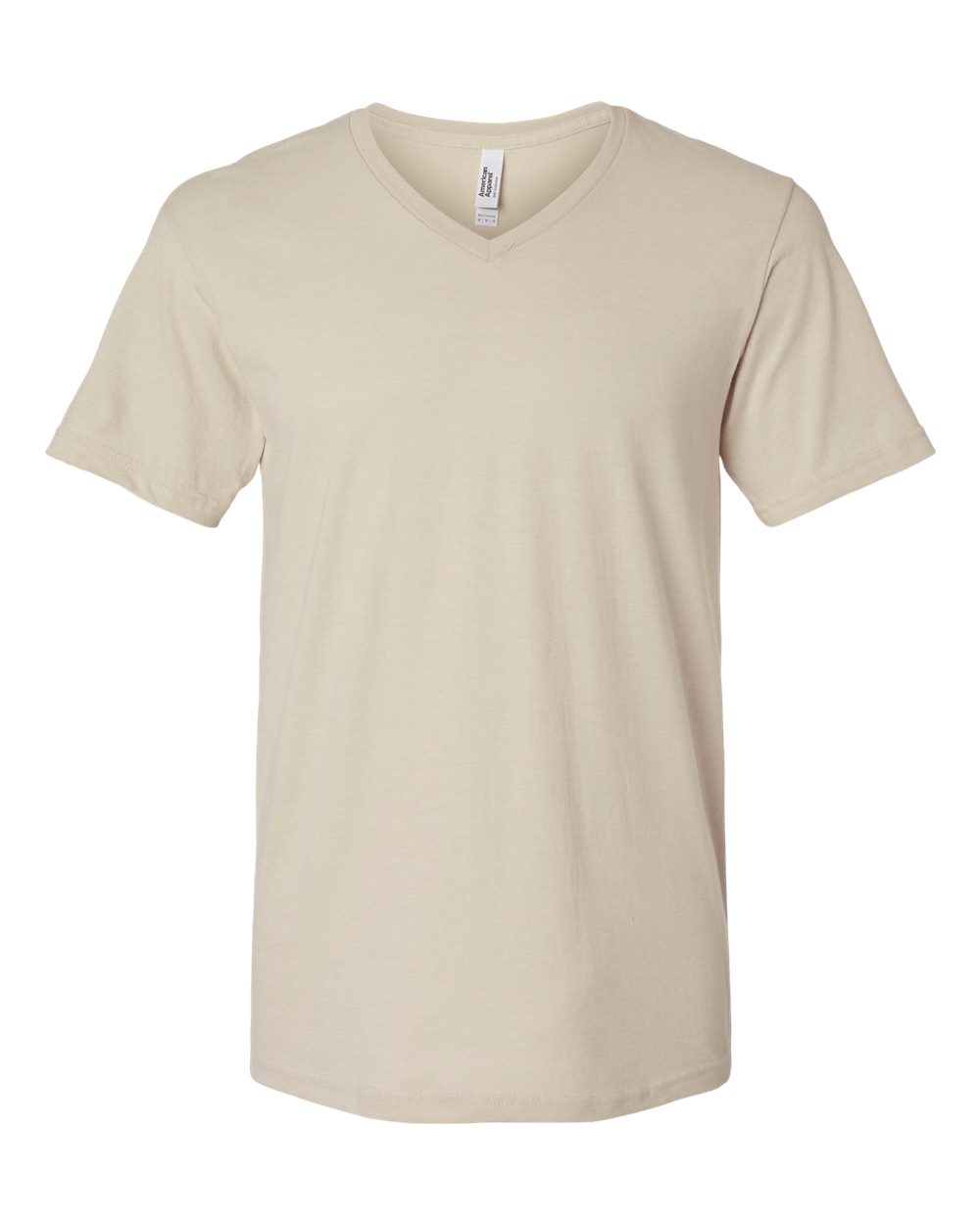 CVC V-Neck Tee - Front - B08427243 - Heather Bone