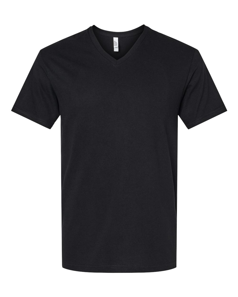 CVC V-Neck Tee - Front - B08427503 - Black