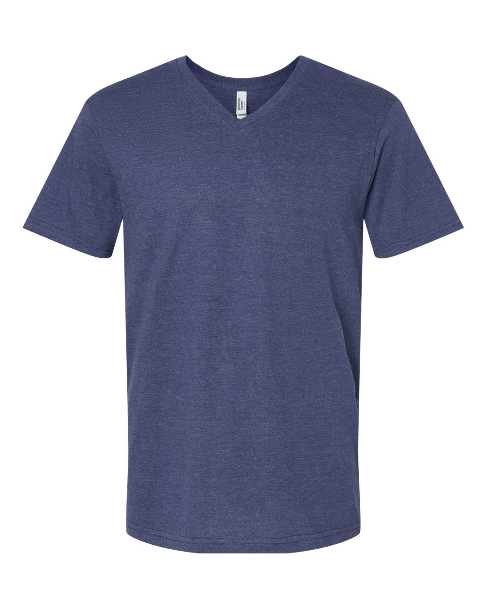 CVC V-Neck Tee - Front - B08427653 - Heather Indigo