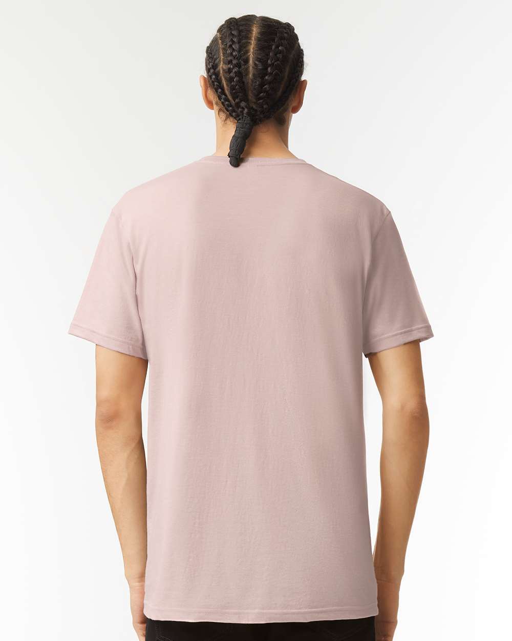 CVC V-Neck Tee - OnModelBack - B08427303 - Heather Blush