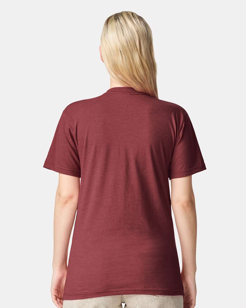 CVC Tee - OnModelBack - B08527713 - Heather Burgundy