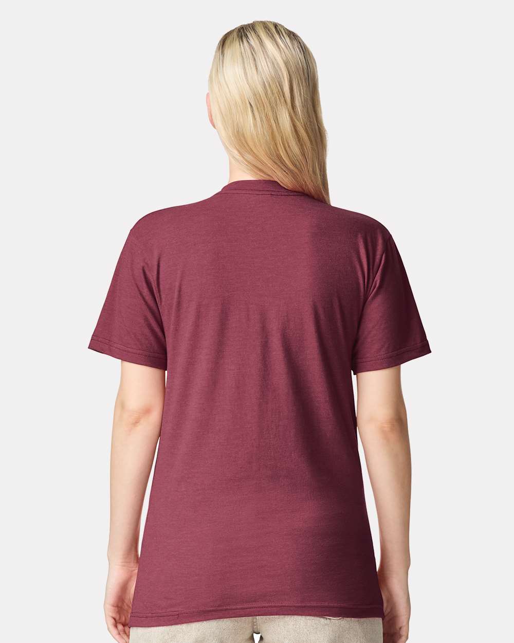 CVC Tee - OnModelBack - B08527783 - Heather Cranberry