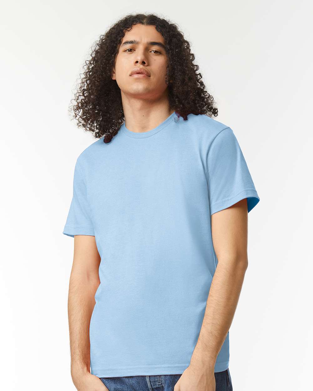 CVC Tee - OnModelFront - B08527113 - Heather Light Blue