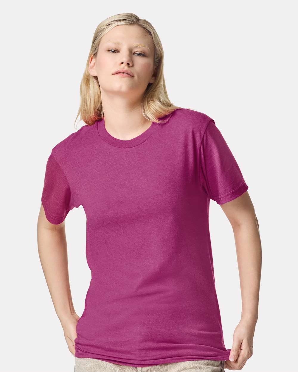 CVC Tee - OnModelFront - B08527313 - Heather Super Pink