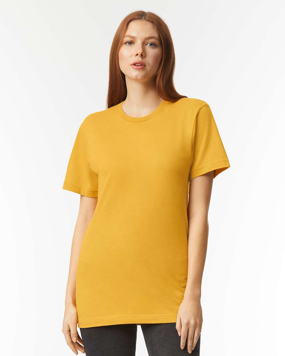 CVC Tee - OnModelFront - B08527403 - Heather Mustard