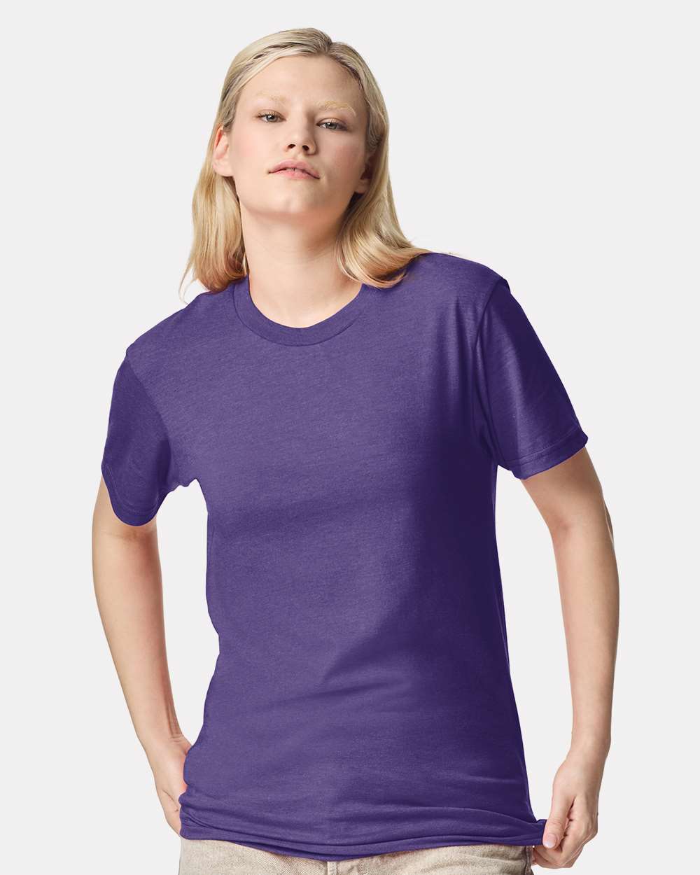 CVC Tee - OnModelFront - B08527483 - Heather Purple