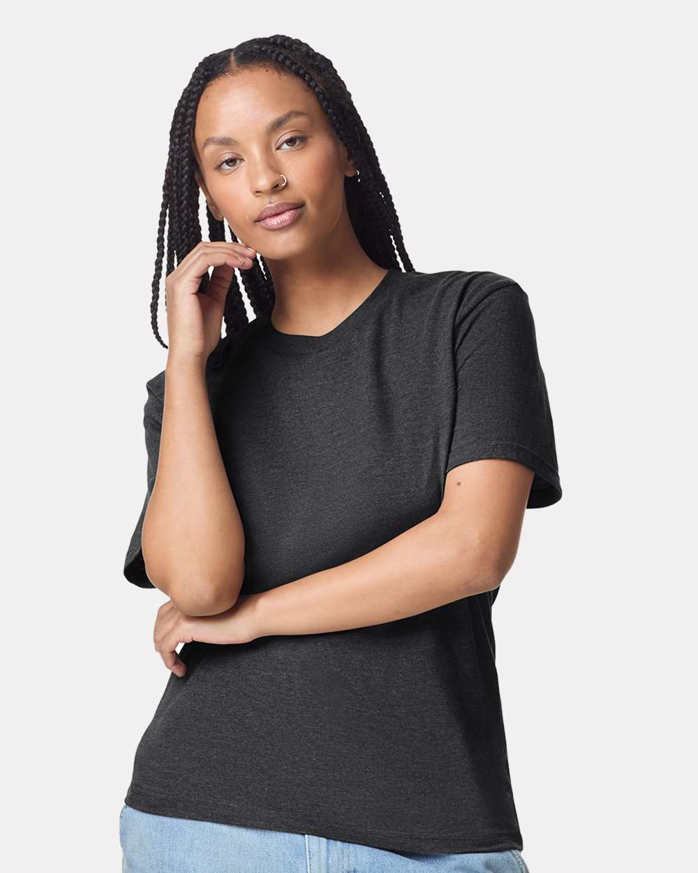 CVC Tee - OnModelFront - B08527513 - Heather Black