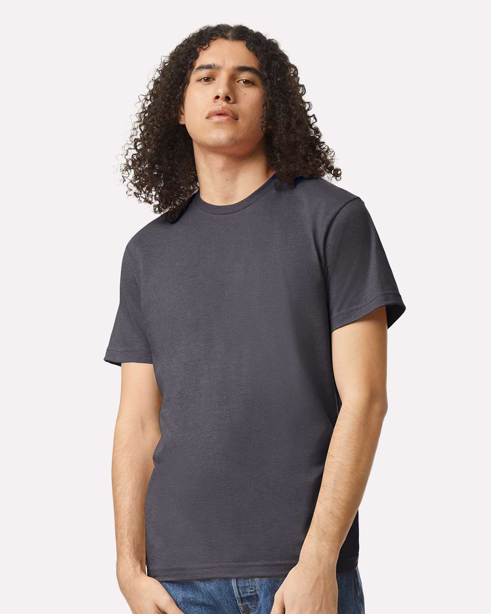 CVC Tee - OnModelFront - B08527593 - Heather Charcoal