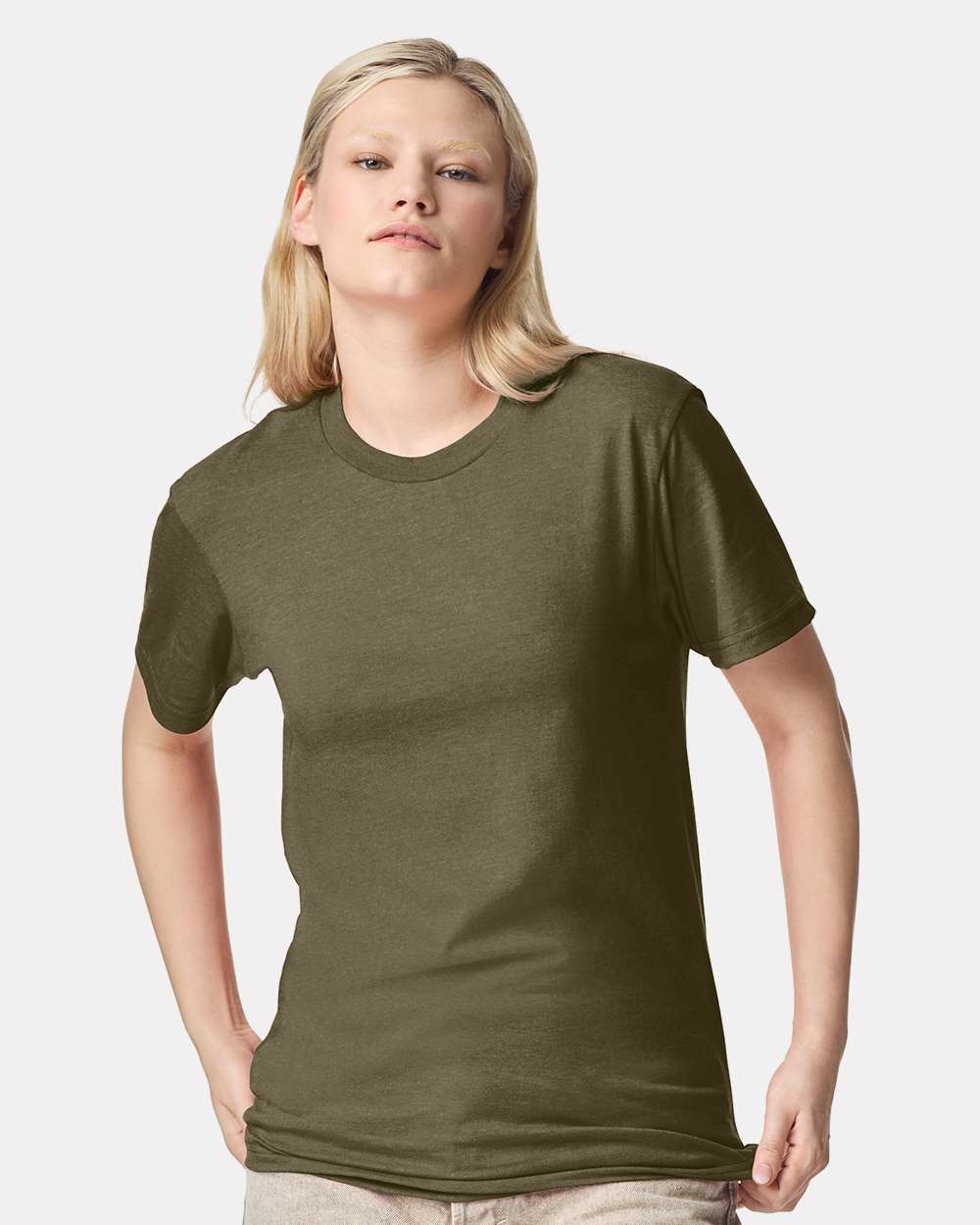 CVC Tee - OnModelFront - B08527633 - Heather Olive