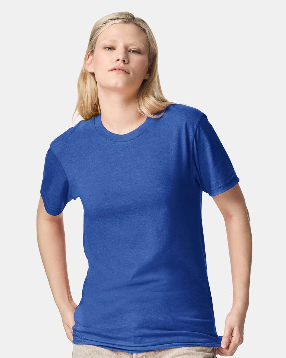 CVC Tee - OnModelFront - B08527773 - Heather Royal Blue