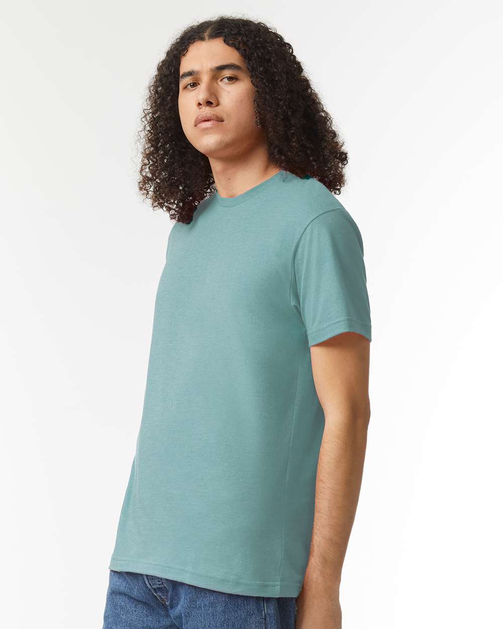 CVC Tee - OnModelSide - B08527253 - Heather Arctic