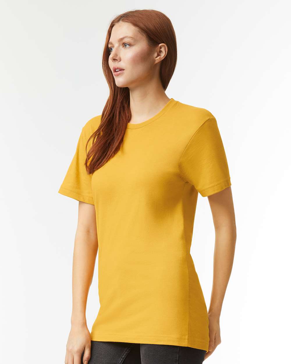 CVC Tee - OnModelSide - B08527403 - Heather Mustard