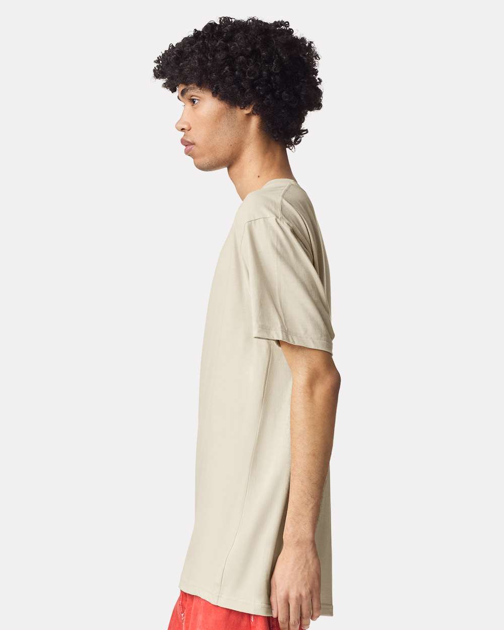 CVC Tee - OnModelSide - B08527413 - Heather Cream