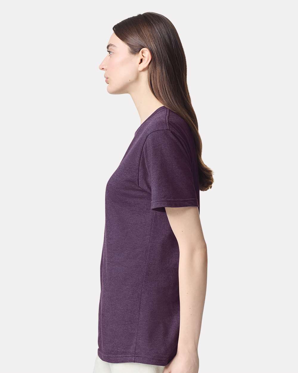 CVC Tee - OnModelSide - B08527573 - Heather Eggplant