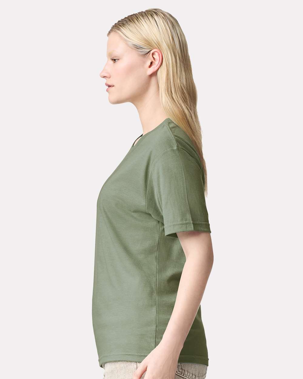 CVC Tee - OnModelSide - B08527603 - Heather Sage