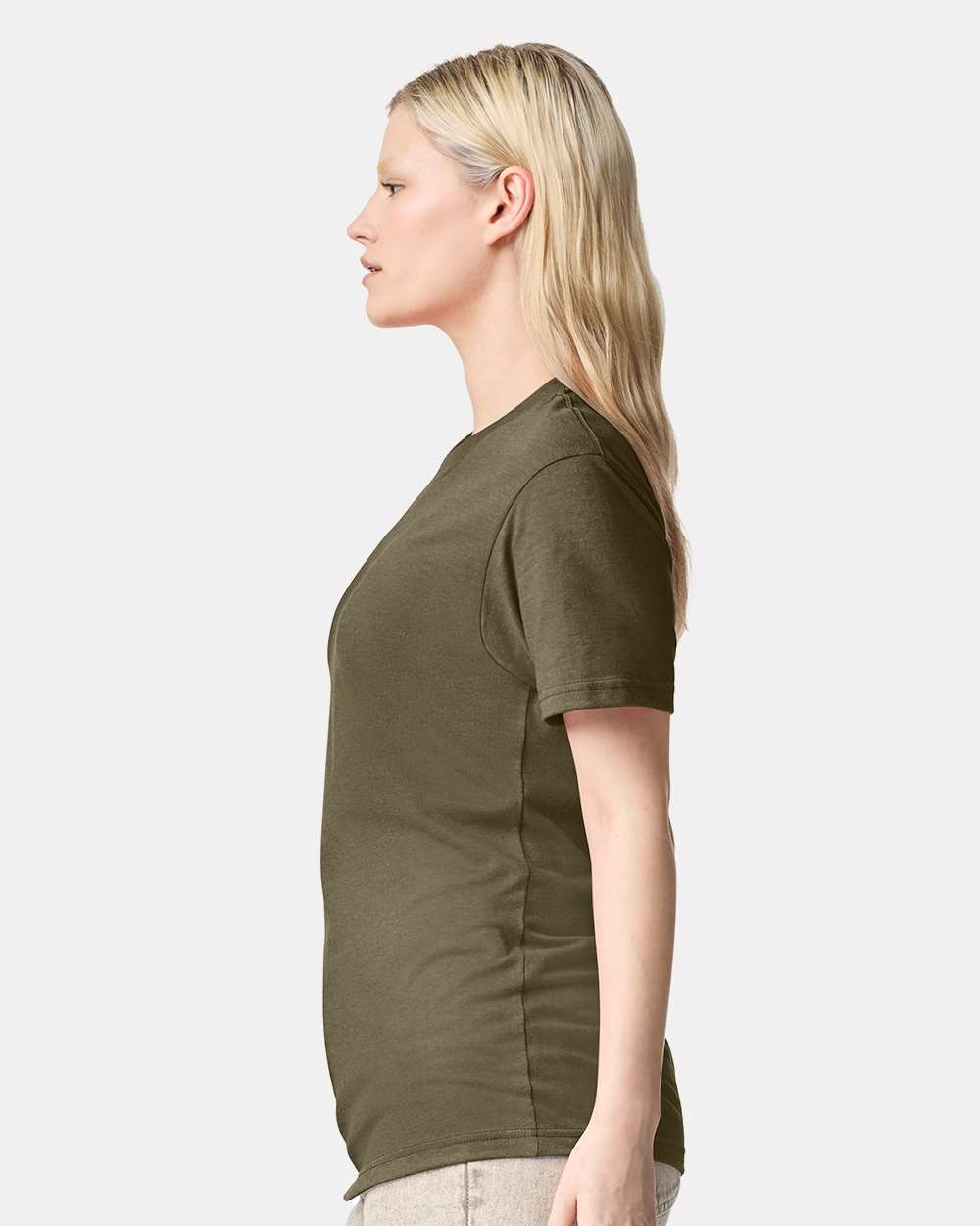 CVC Tee - OnModelSide - B08527633 - Heather Olive