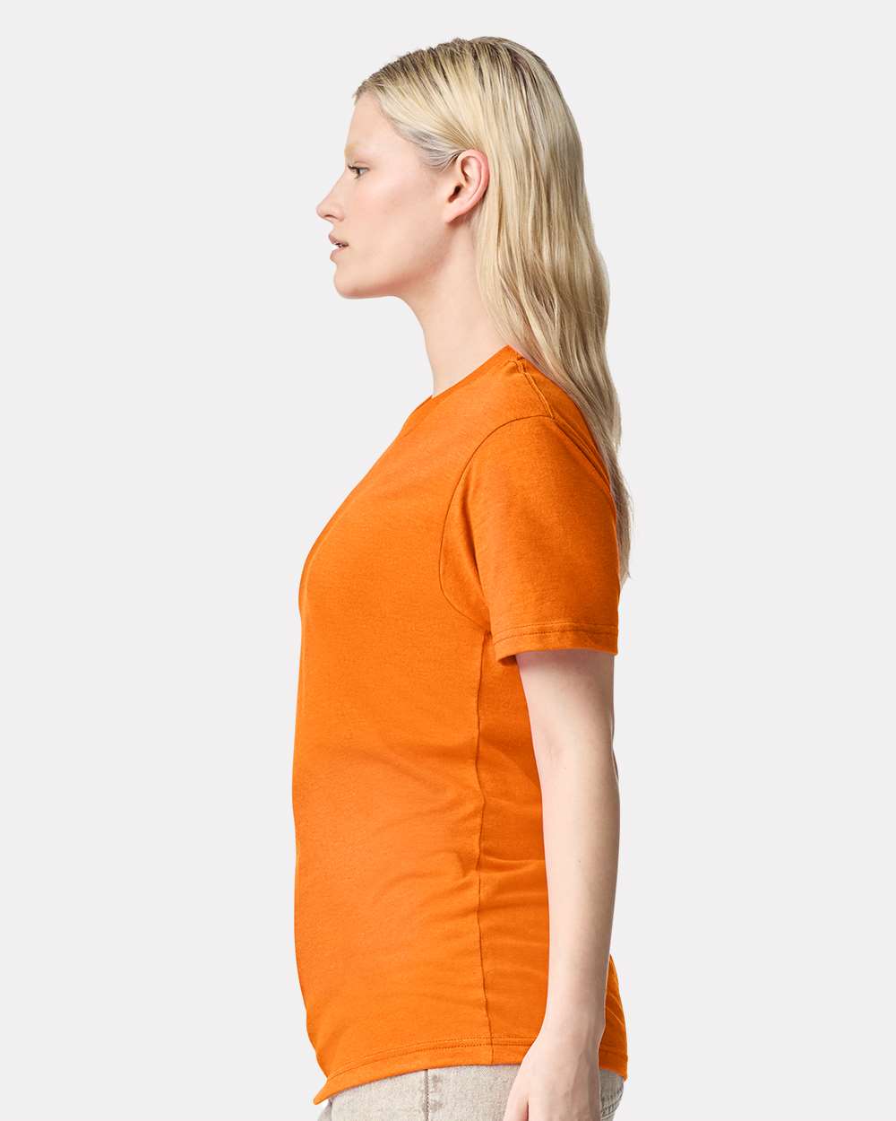 CVC Tee - OnModelSide - B08527663 - Heather Orange
