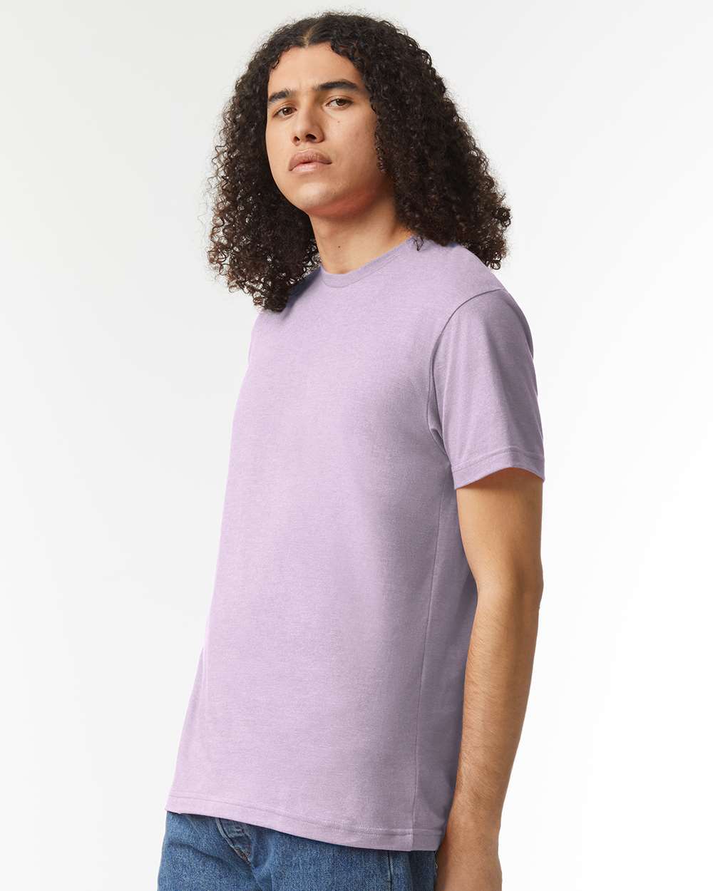 CVC Tee - OnModelSide - B08527673 - Heather Lilac