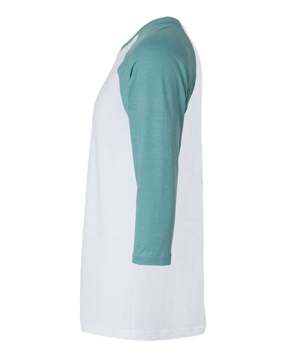 CVC Three-Quarter Sleeve Tee - DirectSide - B08627243 - White/Heather Arctic