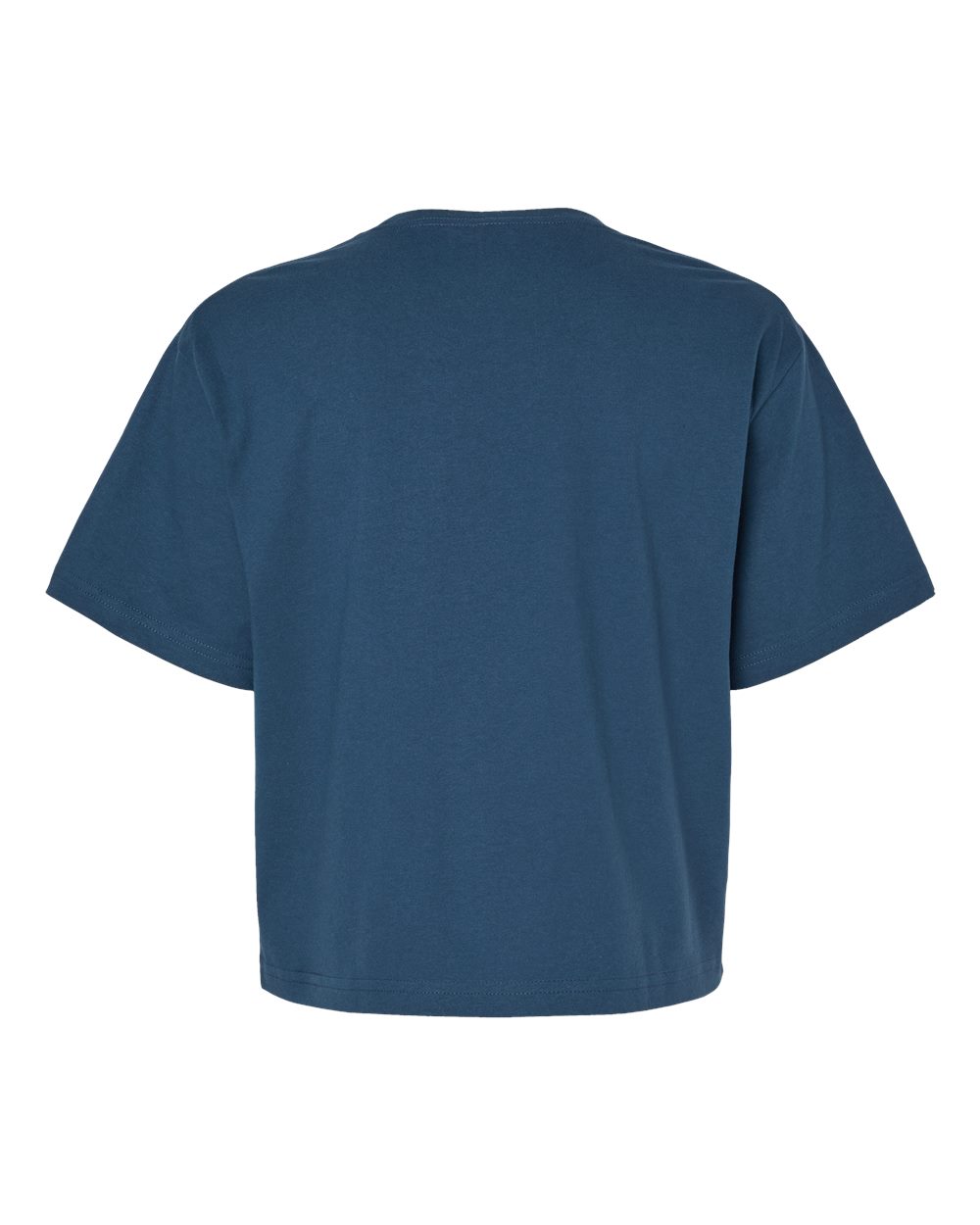 Women's Fine Jersey Boxy Tee - Back - B02427383 - Sea Blue