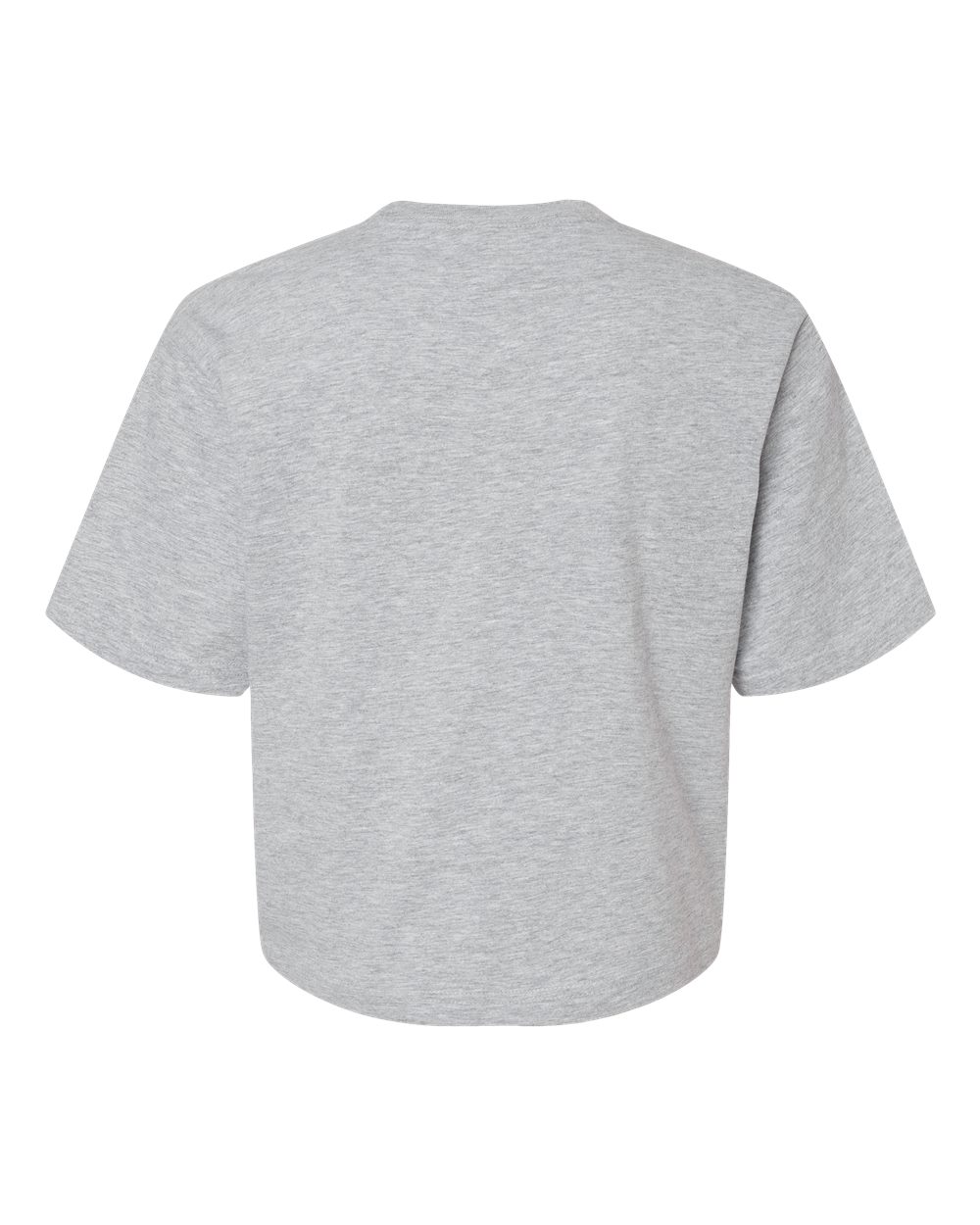 Women's Fine Jersey Boxy Tee - Back - B02427583 - Heather Grey