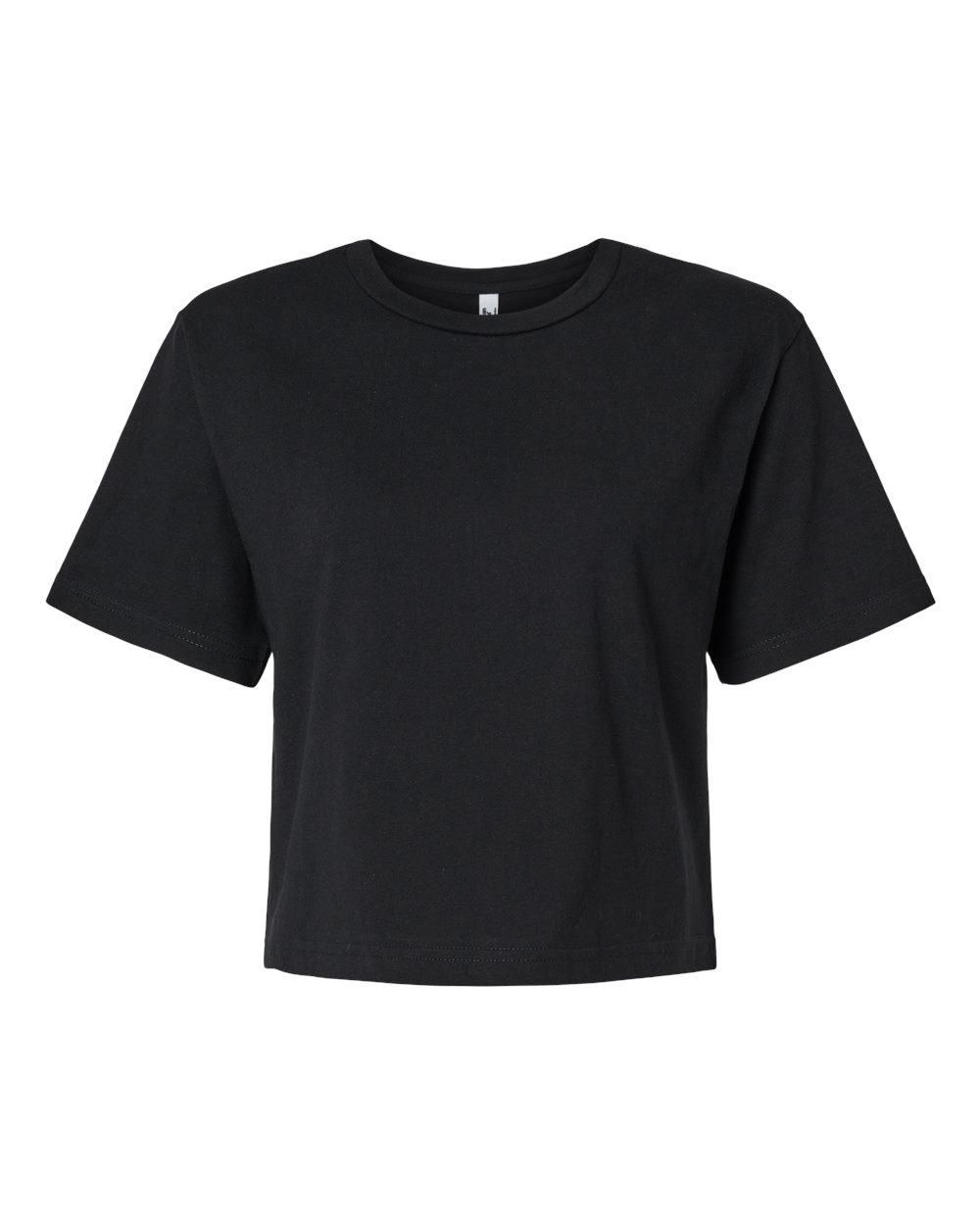 Women's Fine Jersey Boxy Tee - Front - B02427503 - Black