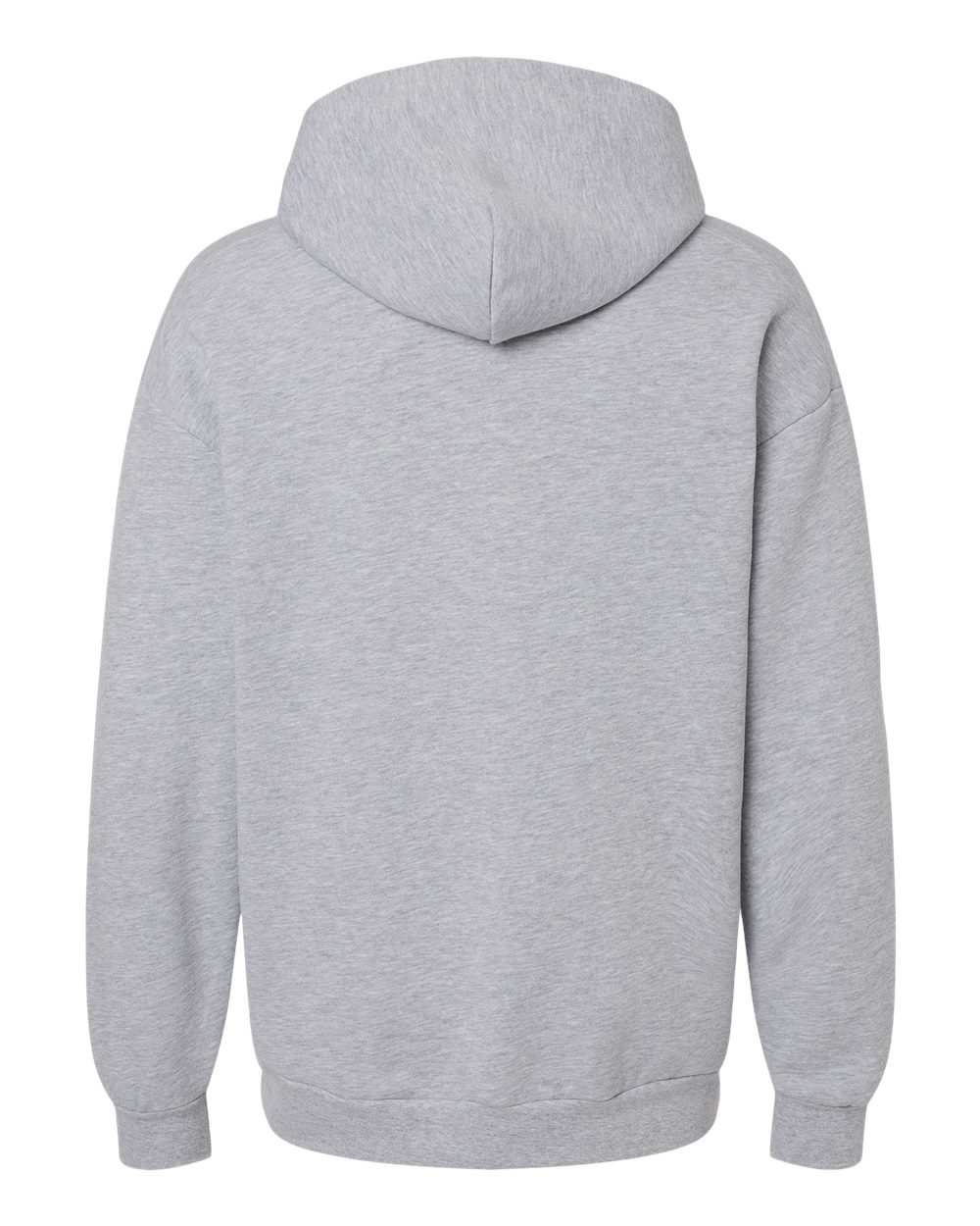 Unisex ReFlex Fleece Hoodie - Back - B02527582 - Heather Grey