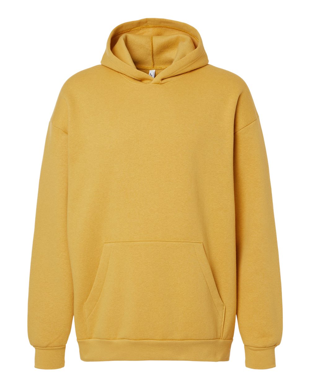 Unisex ReFlex Fleece Hoodie - Front - B02527122 - Mustard
