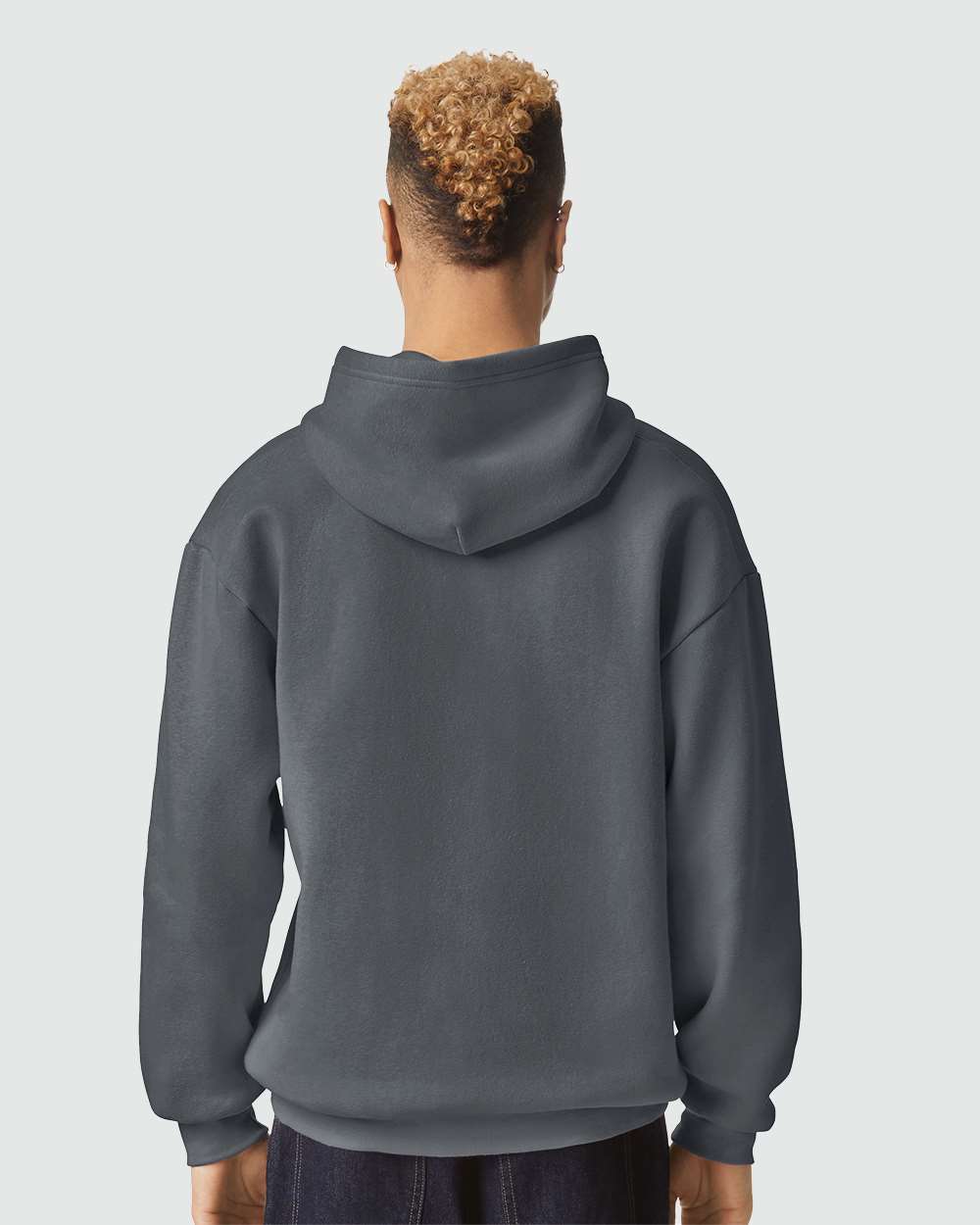 Unisex ReFlex Fleece Hoodie - OnModelBack - B02527092 - Asphalt