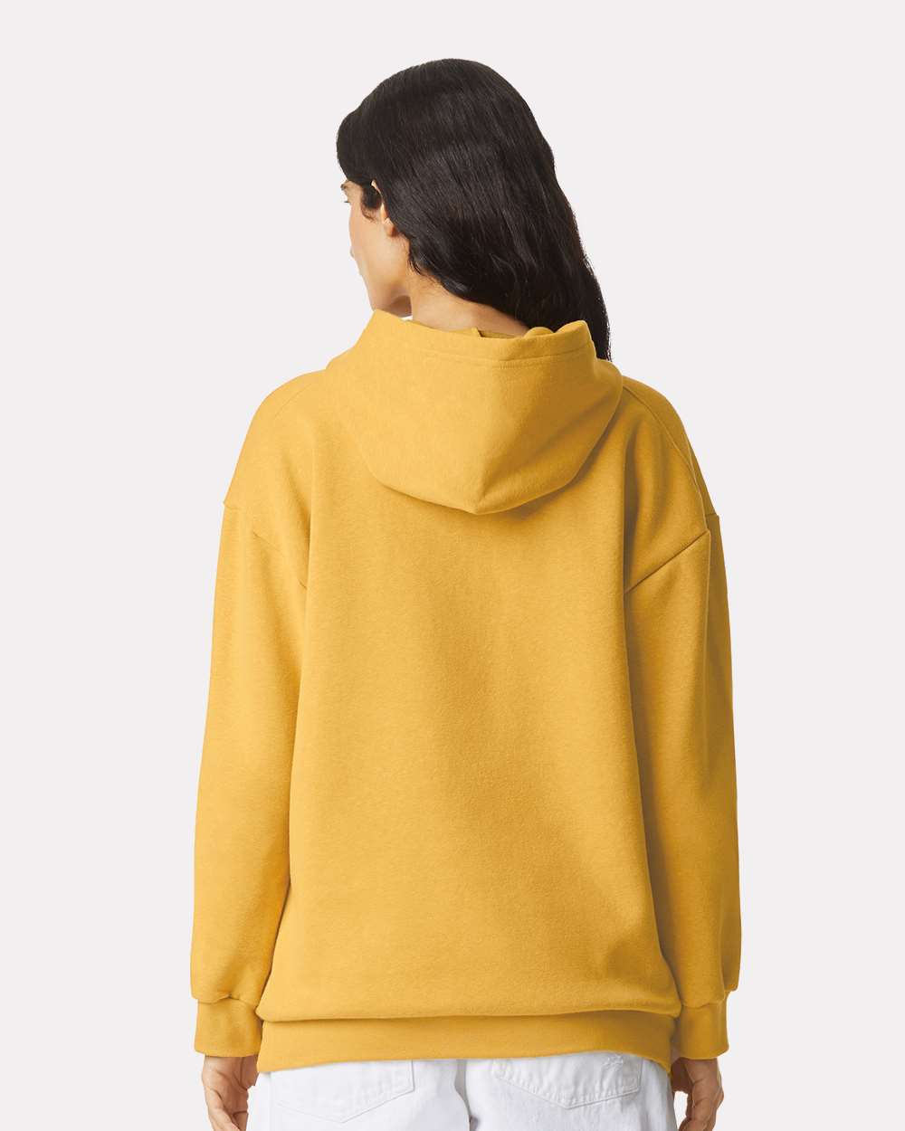 Unisex ReFlex Fleece Hoodie - OnModelBack - B02527122 - Mustard