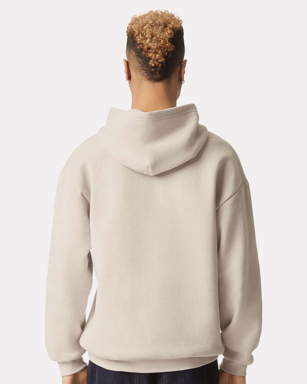 Unisex ReFlex Fleece Hoodie - OnModelBack - B02527242 - Bone