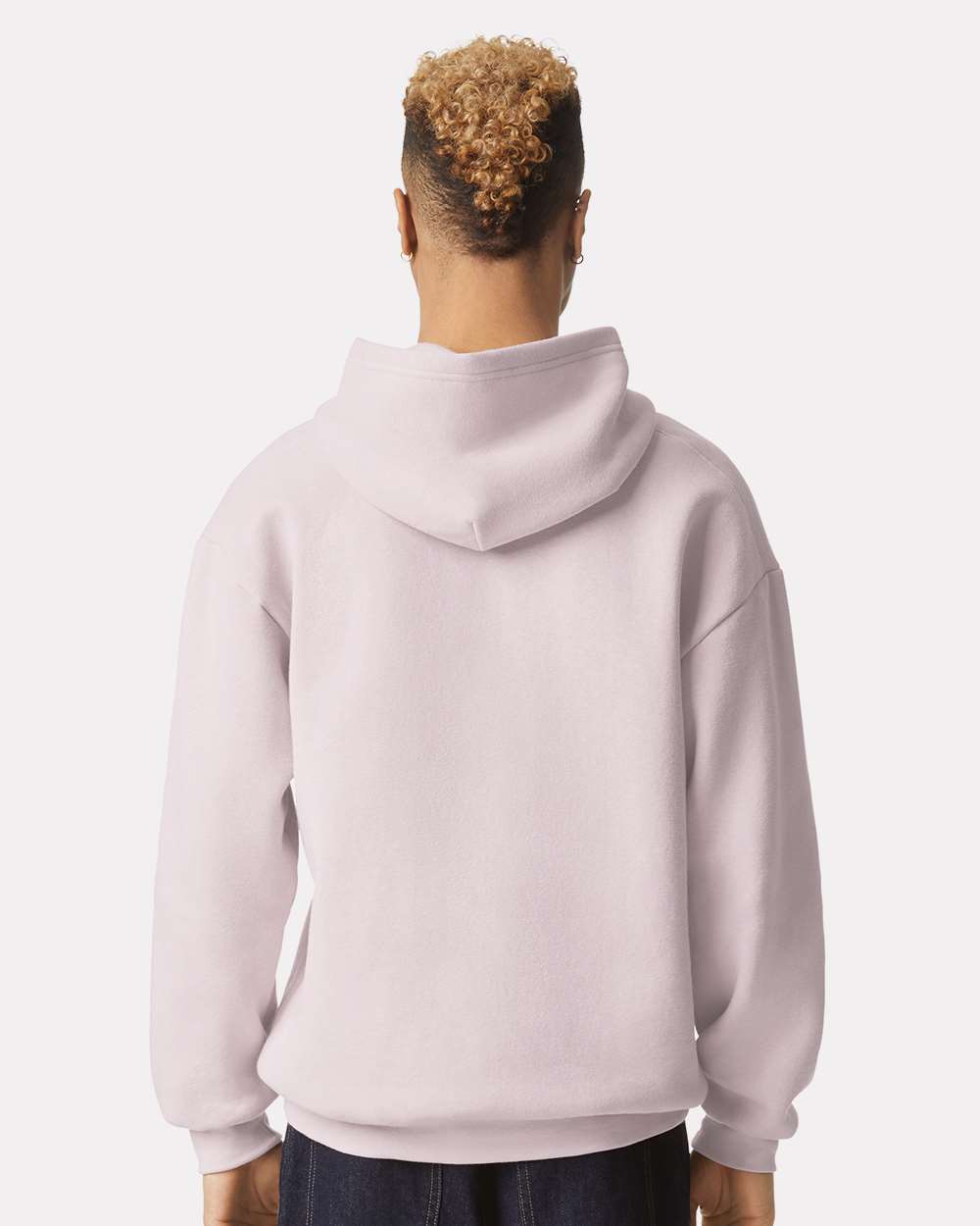 Unisex ReFlex Fleece Hoodie - OnModelBack - B02527302 - Blush