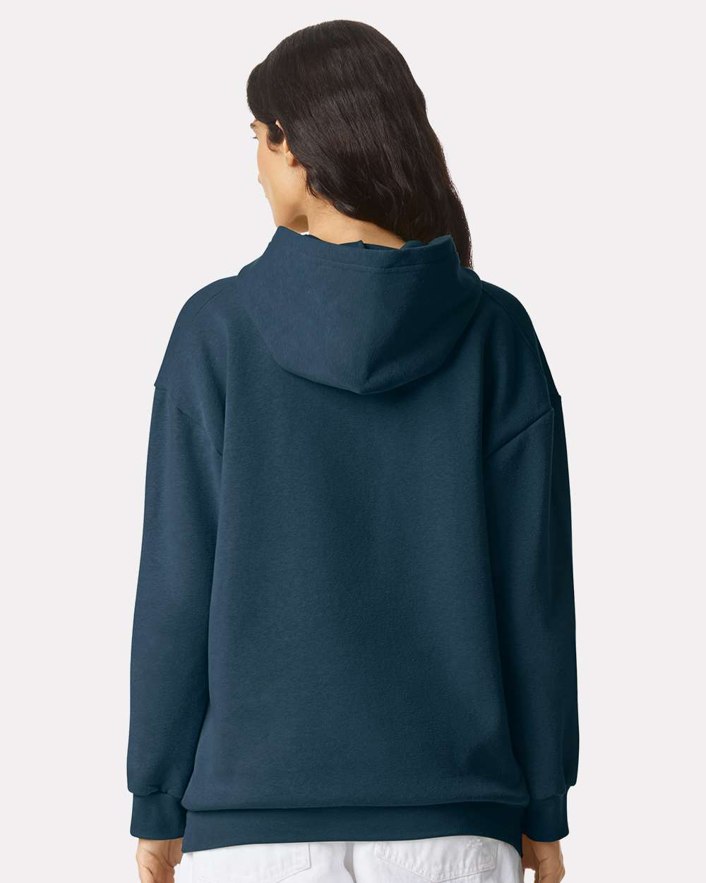 Unisex ReFlex Fleece Hoodie - OnModelBack - B02527382 - Sea Blue