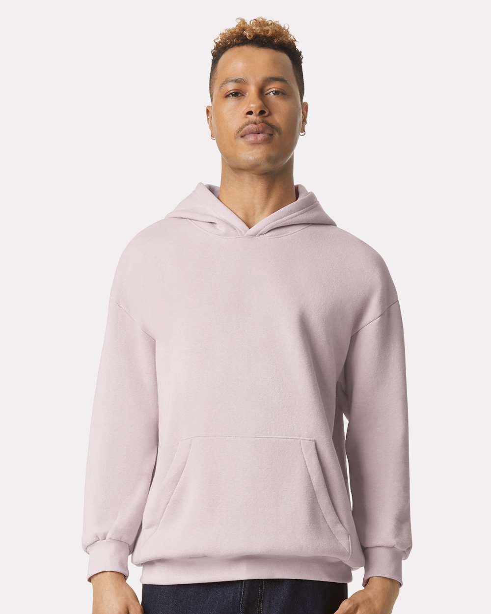 Unisex ReFlex Fleece Hoodie - OnModelFront - B02527302 - Blush