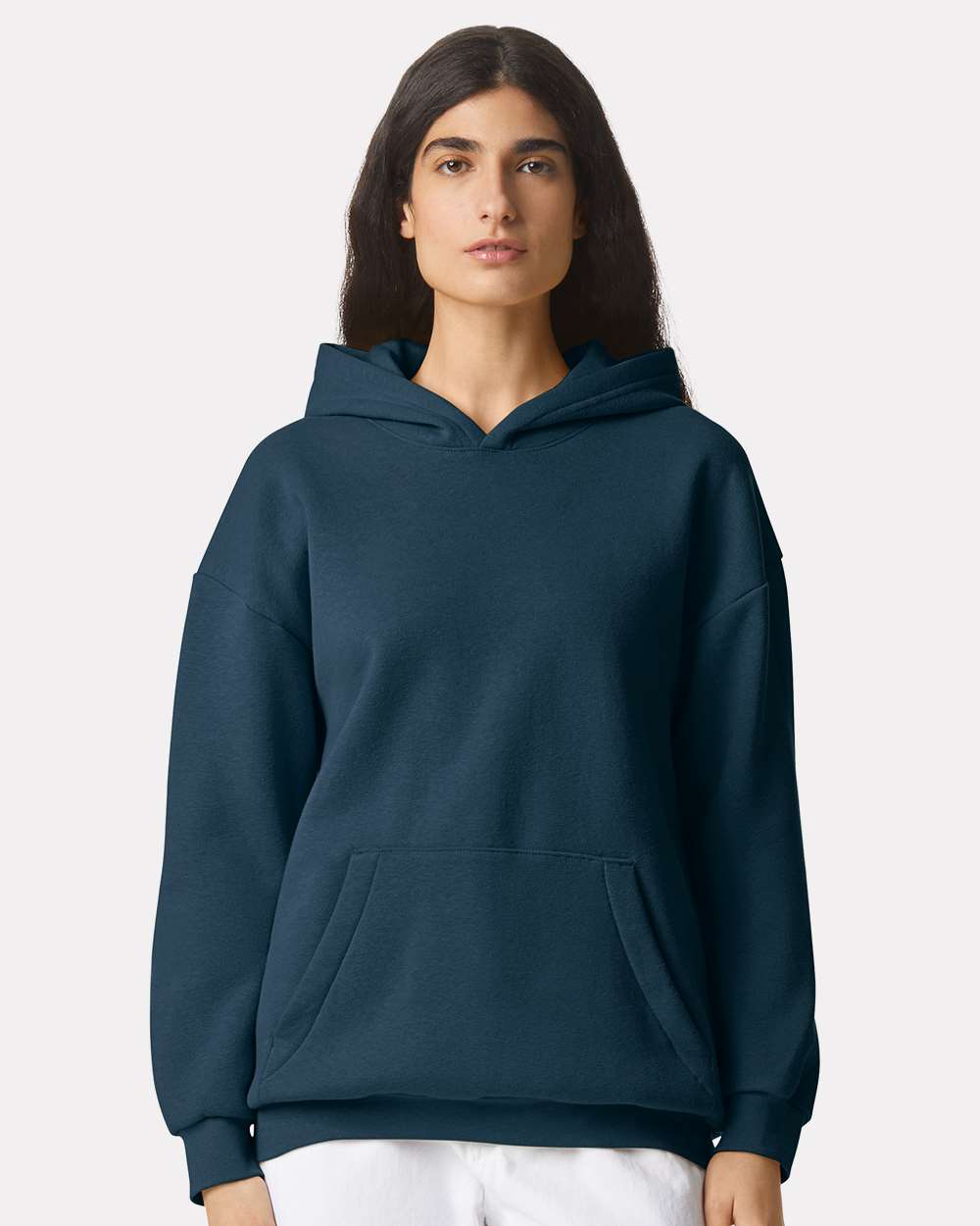 Unisex ReFlex Fleece Hoodie - OnModelFront - B02527382 - Sea Blue
