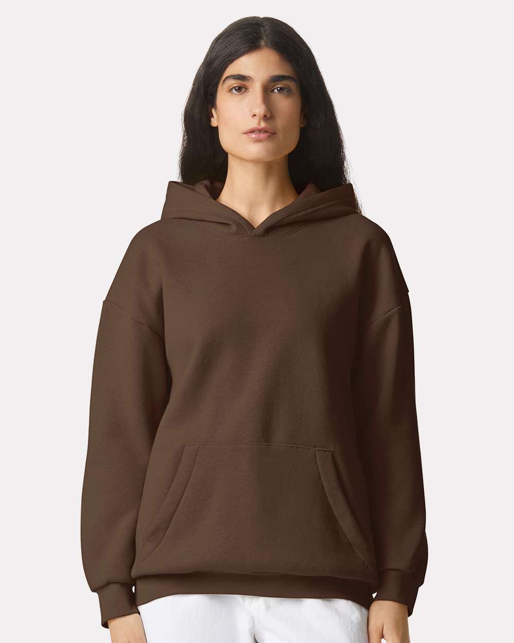 Unisex ReFlex Fleece Hoodie - OnModelFront - B02527552 - Brown