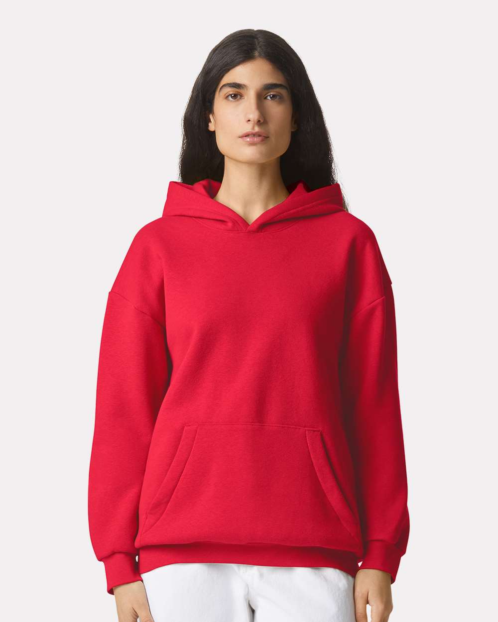 Unisex ReFlex Fleece Hoodie - OnModelFront - B02527702 - Cardinal