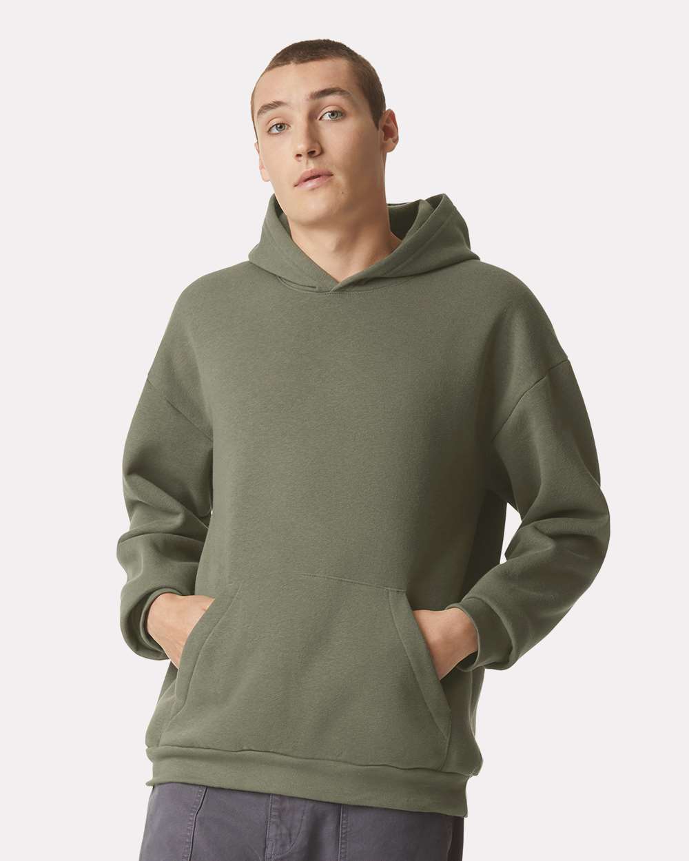 Unisex ReFlex Fleece Hoodie - OnModelFront - B02527912 - Lieutenant