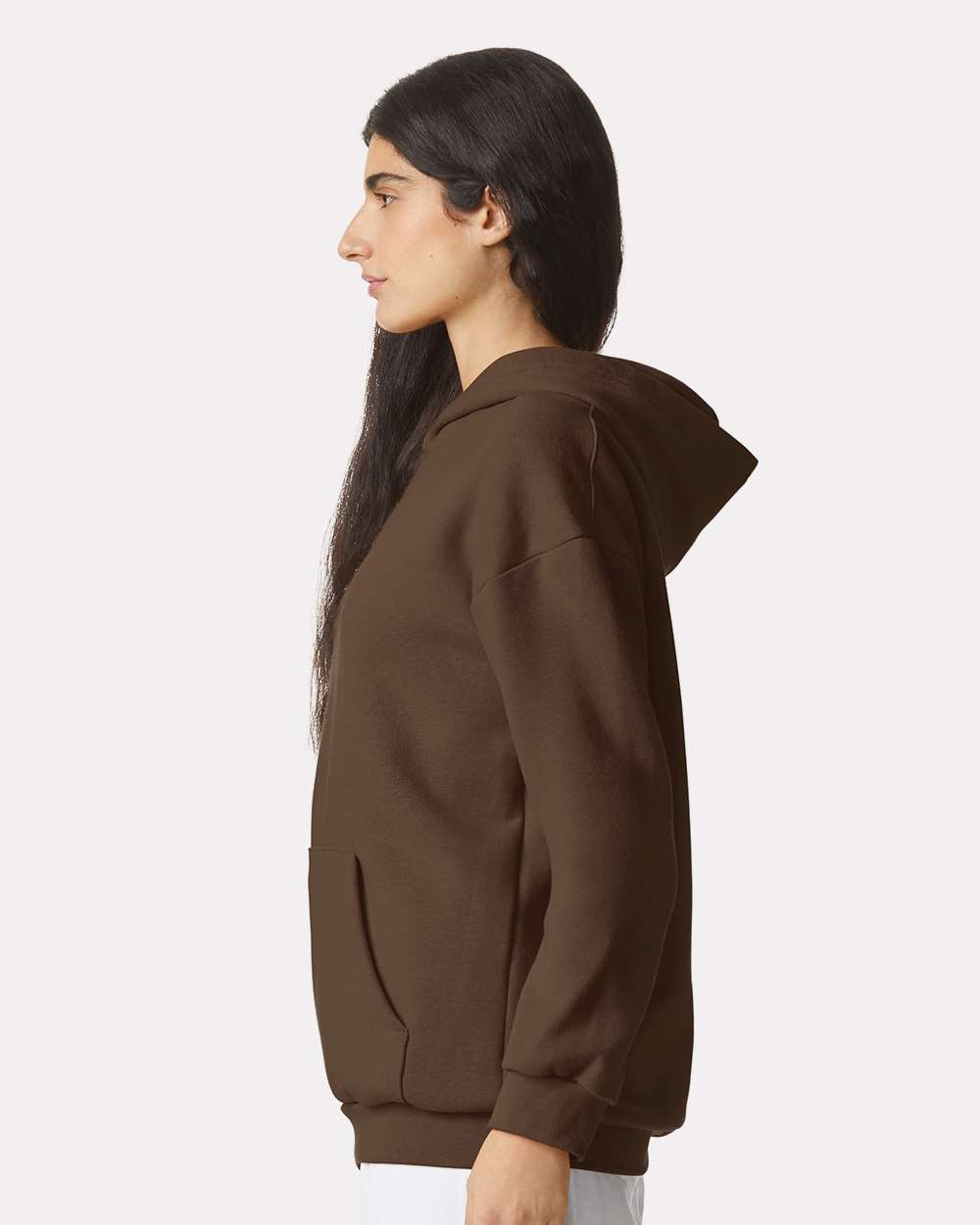 Unisex ReFlex Fleece Hoodie - OnModelSide - B02527552 - Brown