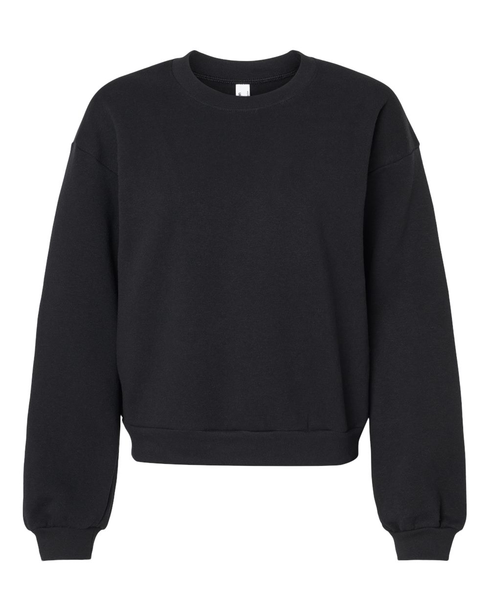 Women's ReFlex Fleece Crewneck Sweatshirt - Front - B02827503 - Black