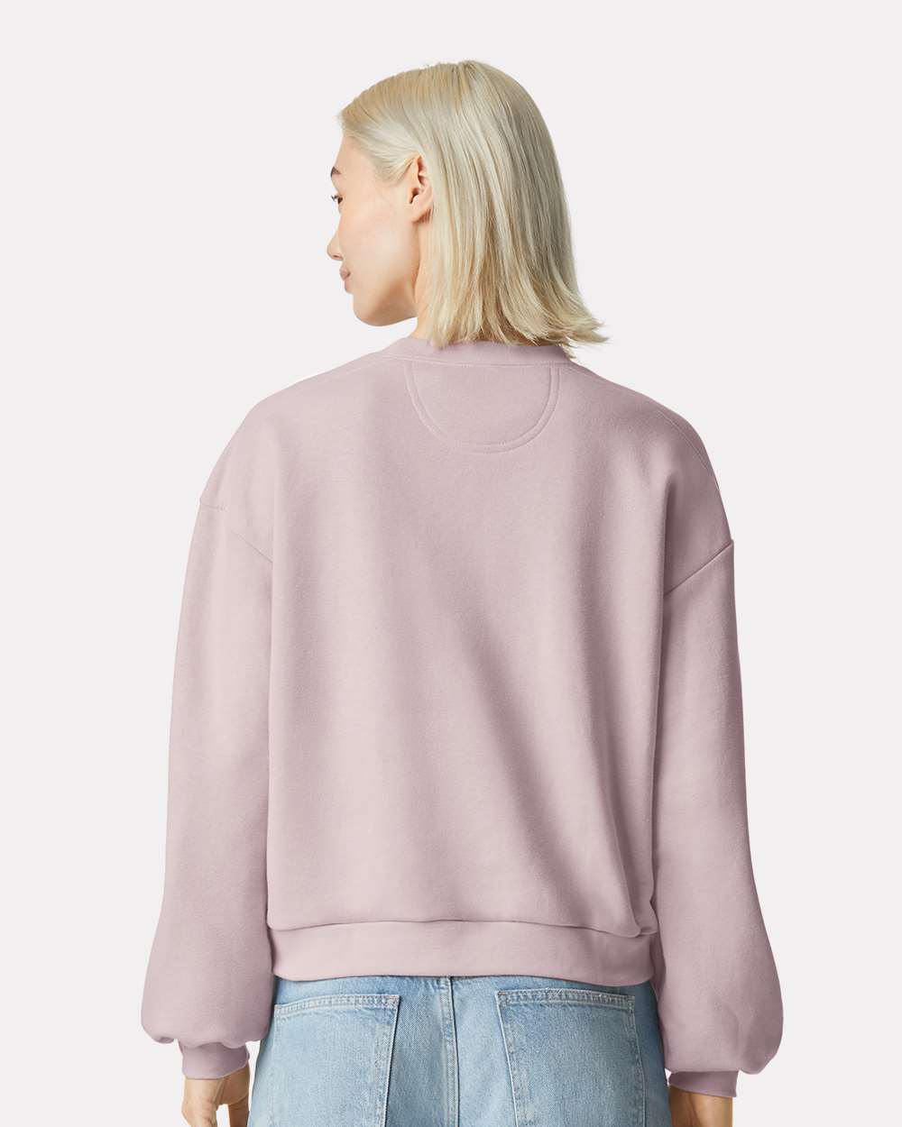 Women's ReFlex Fleece Crewneck Sweatshirt - OnModelBack - B02827303 - Blush