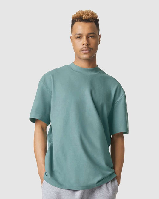 Pique Mockneck Tee - styleImage