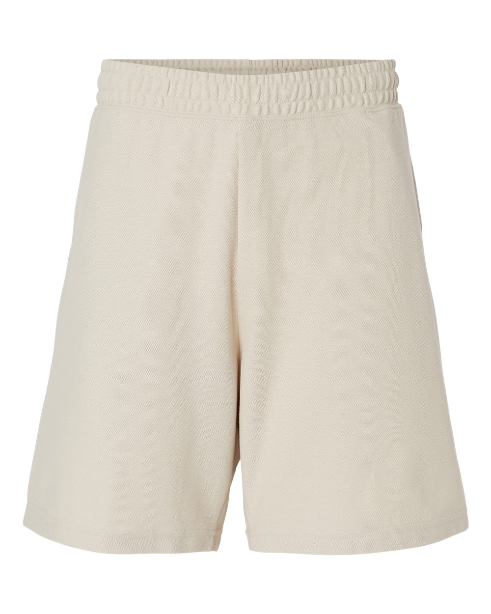 Unisex Pique Gym Shorts - Front - B03127243 - Bone