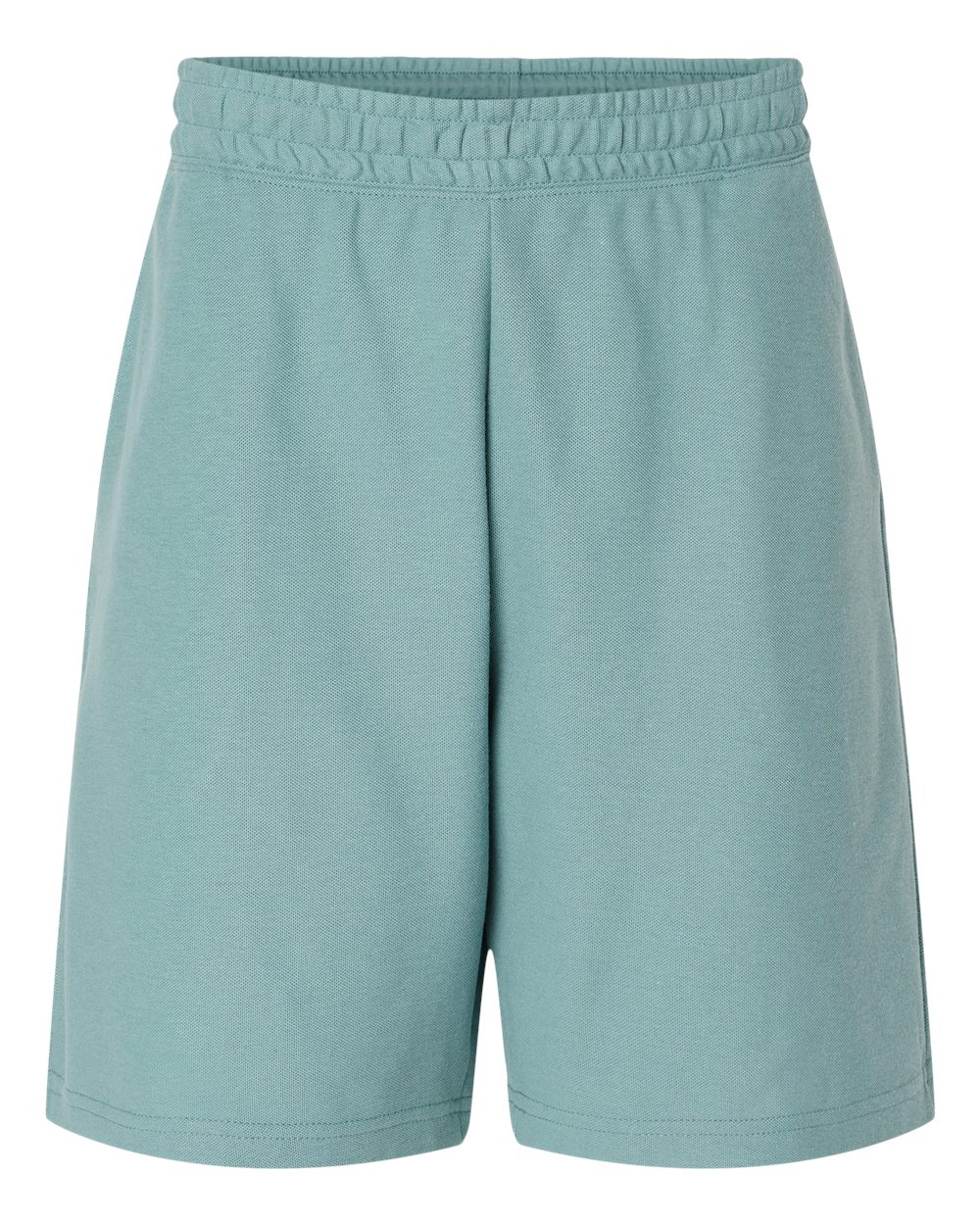 Unisex Pique Gym Shorts - Front - B03127253 - Arctic