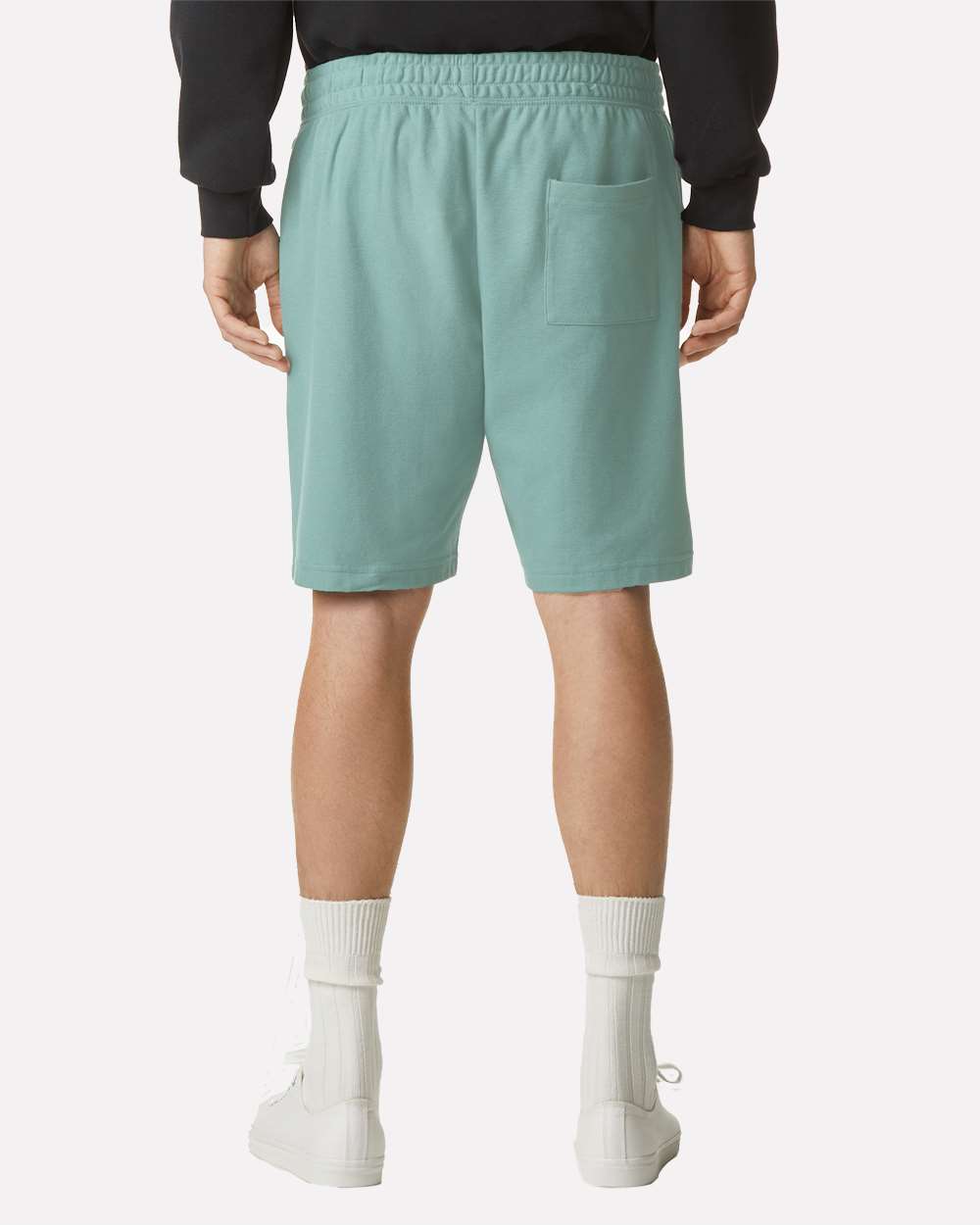 Unisex Pique Gym Shorts - OnModelBack - B03127253 - Arctic