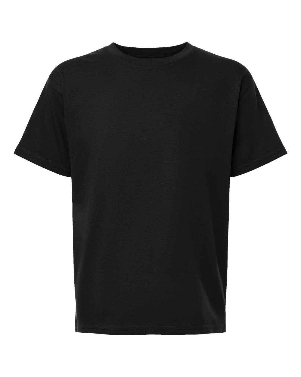 Youth Fine Jersey Tee - Front - B03727502 - Black